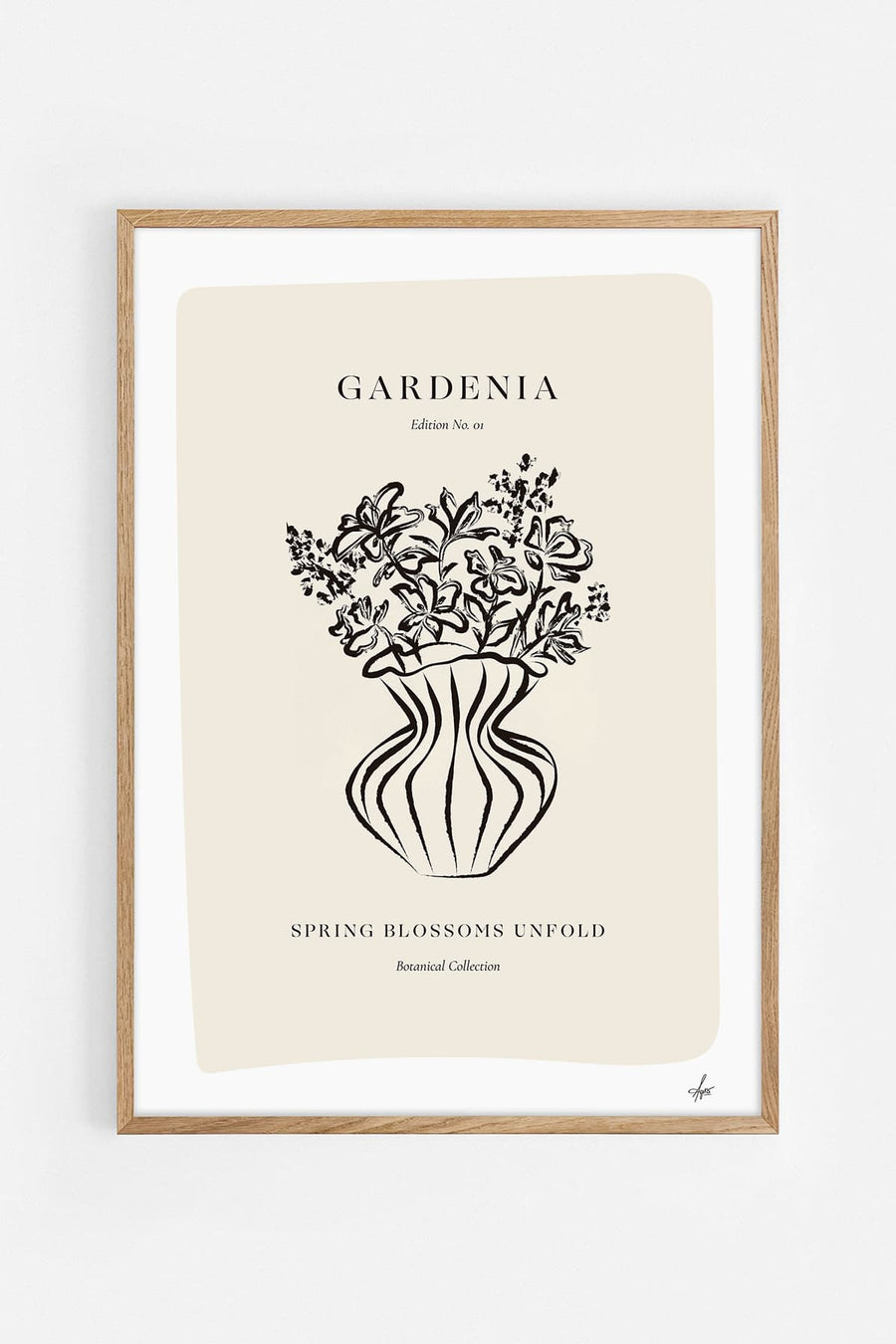 Gardenia — Illustration art print by Agustina Buerba | Buy wall art online | Decollective