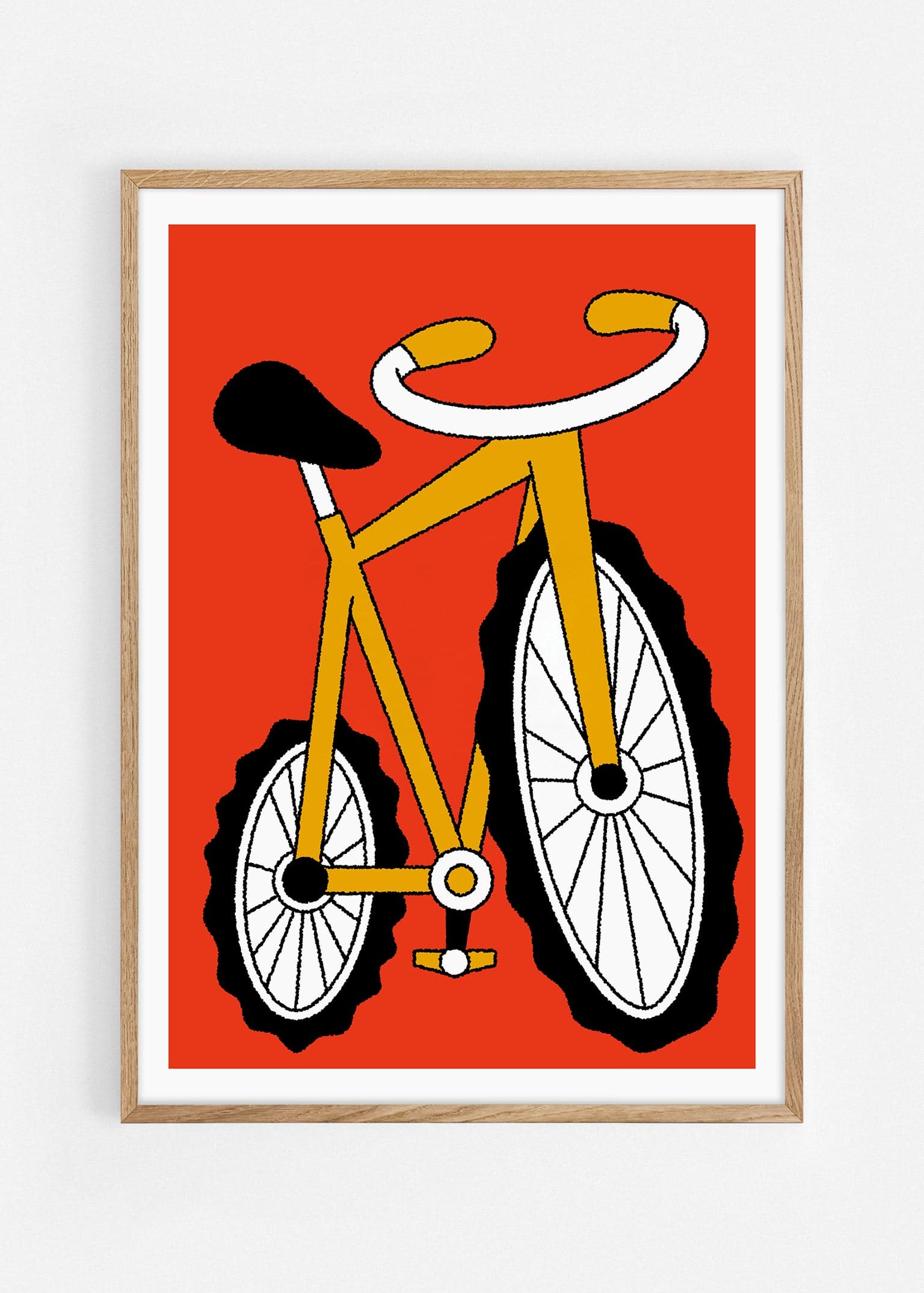 Gravel Bike Art Print | Egg Doodle x decollective