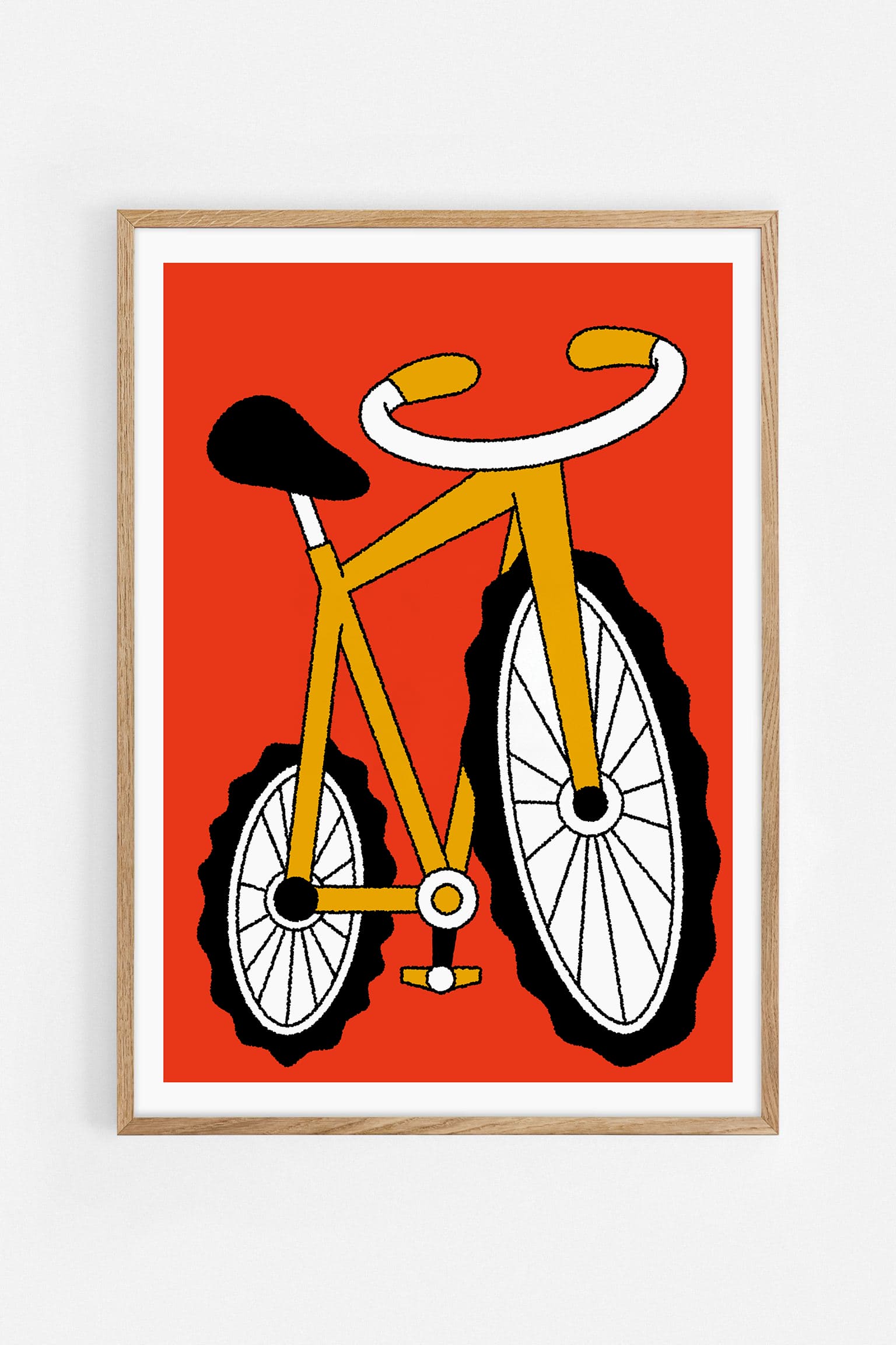 Gravel Bike Art Print | Egg Doodle x decollective