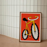 Gravel Bike Art Print | Egg Doodle x decollective