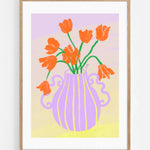 I can buy myself (orange) flowers Art Print | Julieta Fama x decollective