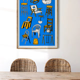 Just Chairs Art Print | Egg Doodle x decollective