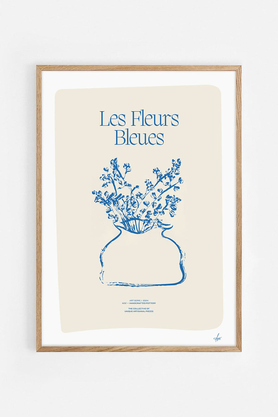 Les Fleurs Bleues — Illustration art print by Agustina Buerba | Buy wall art online | Decollective