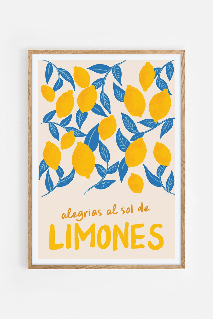 Limones Azules — Illustration art print by Cécile Nuevo | Buy wall art online | Decollective