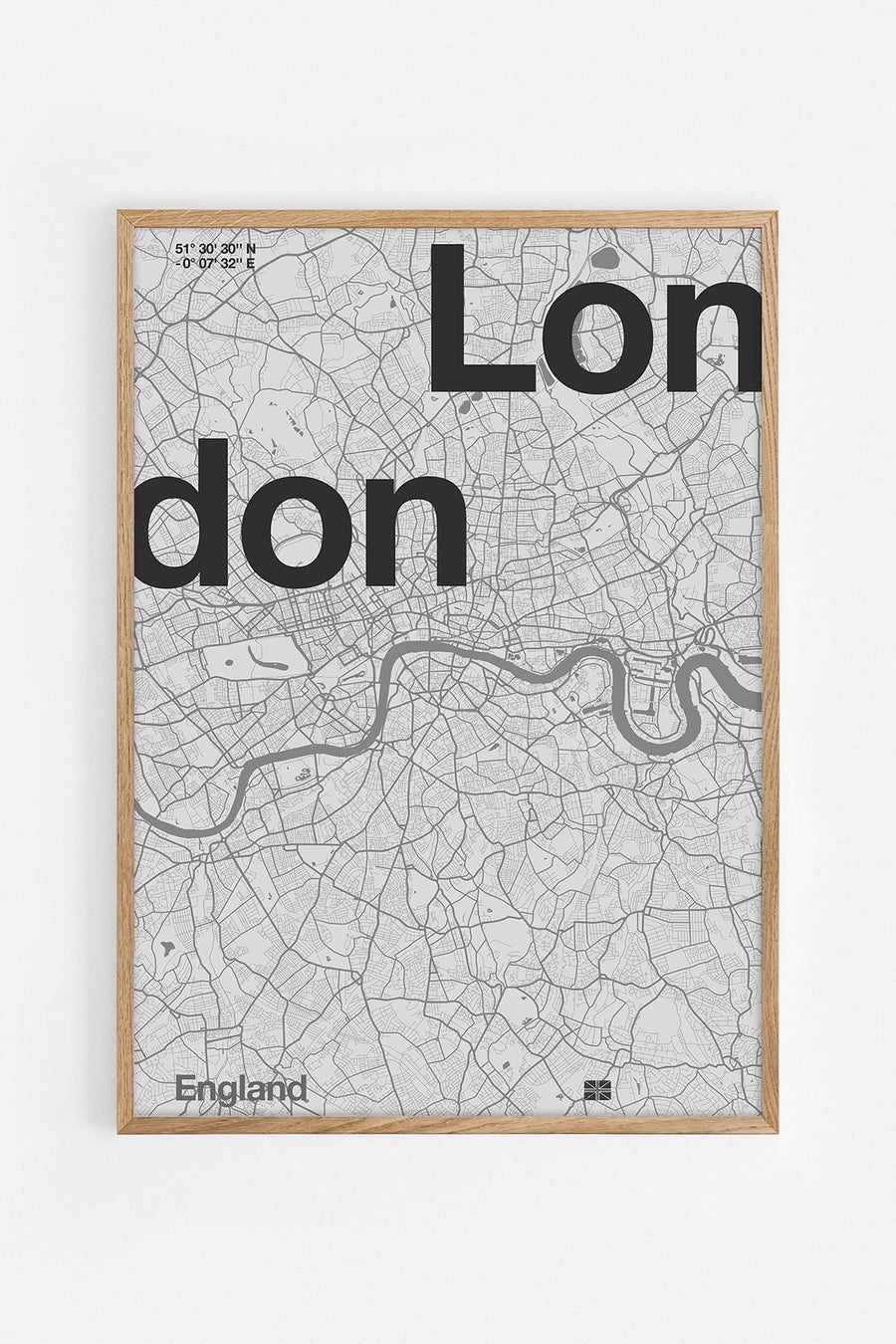 London minimalist map — Illustration art print by Florent Bodart | Buy wall art online | Decollective