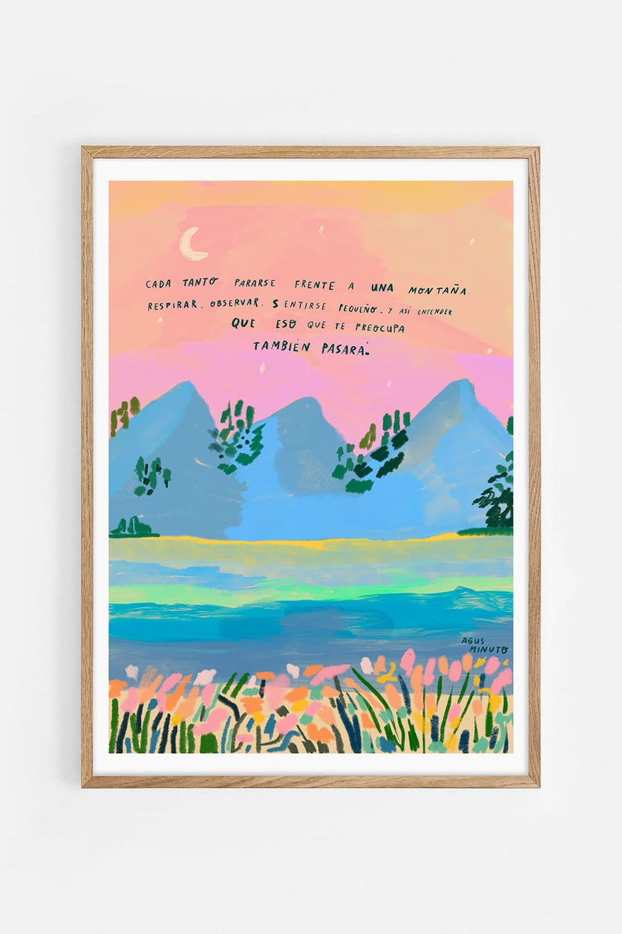 Montaña — Illustration art print by Agus Minuto | Buy wall art online | Decollective