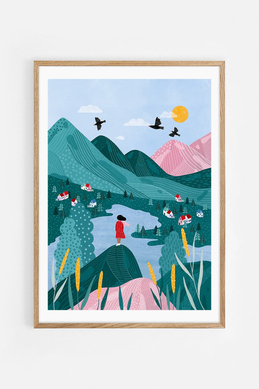 Mountains — Illustration art print by Bea Müller | Buy wall art online | Decollective