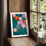 Mum and Baby in Floral Garden I