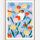 Mum and Baby in Floral Garden II