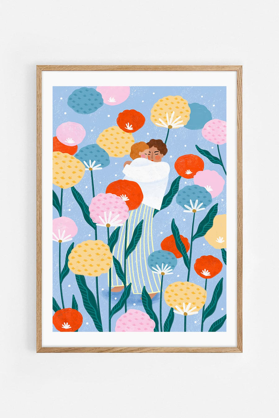 Mum and Baby in Floral Garden II — Illustration art print by Bea Müller | Buy wall art online | Decollective