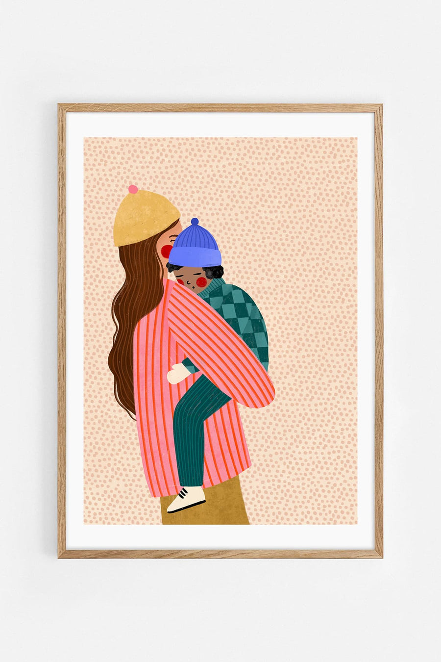 Mum and Boy — Illustration art print by Bea Müller | Buy wall art online | Decollective