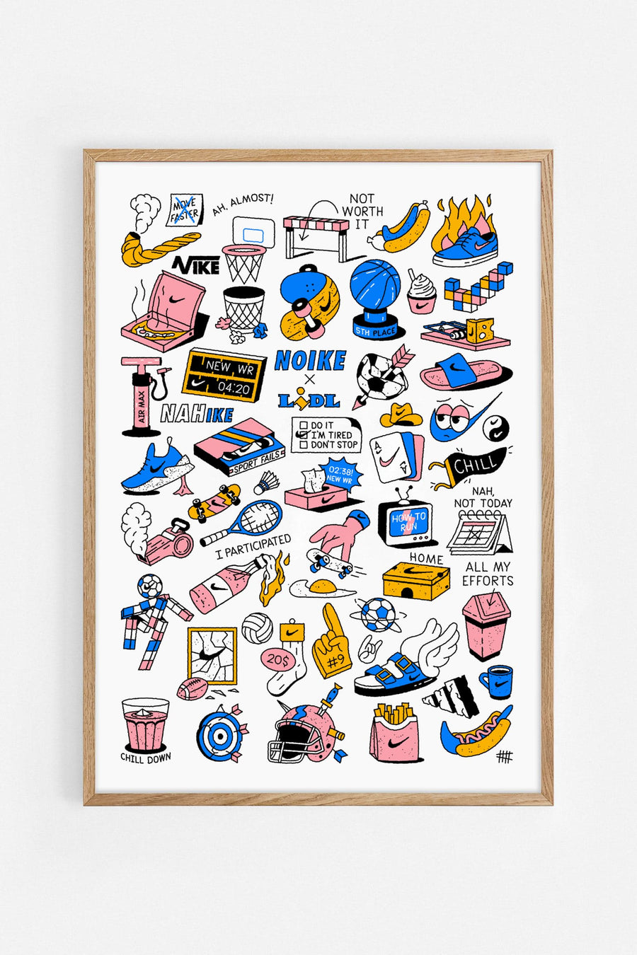 Noike — Illustration art print by Egg Doodle | Buy wall art online | Decollective