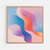 Pastel waves I Art Print | Nuria Crosas x decollective