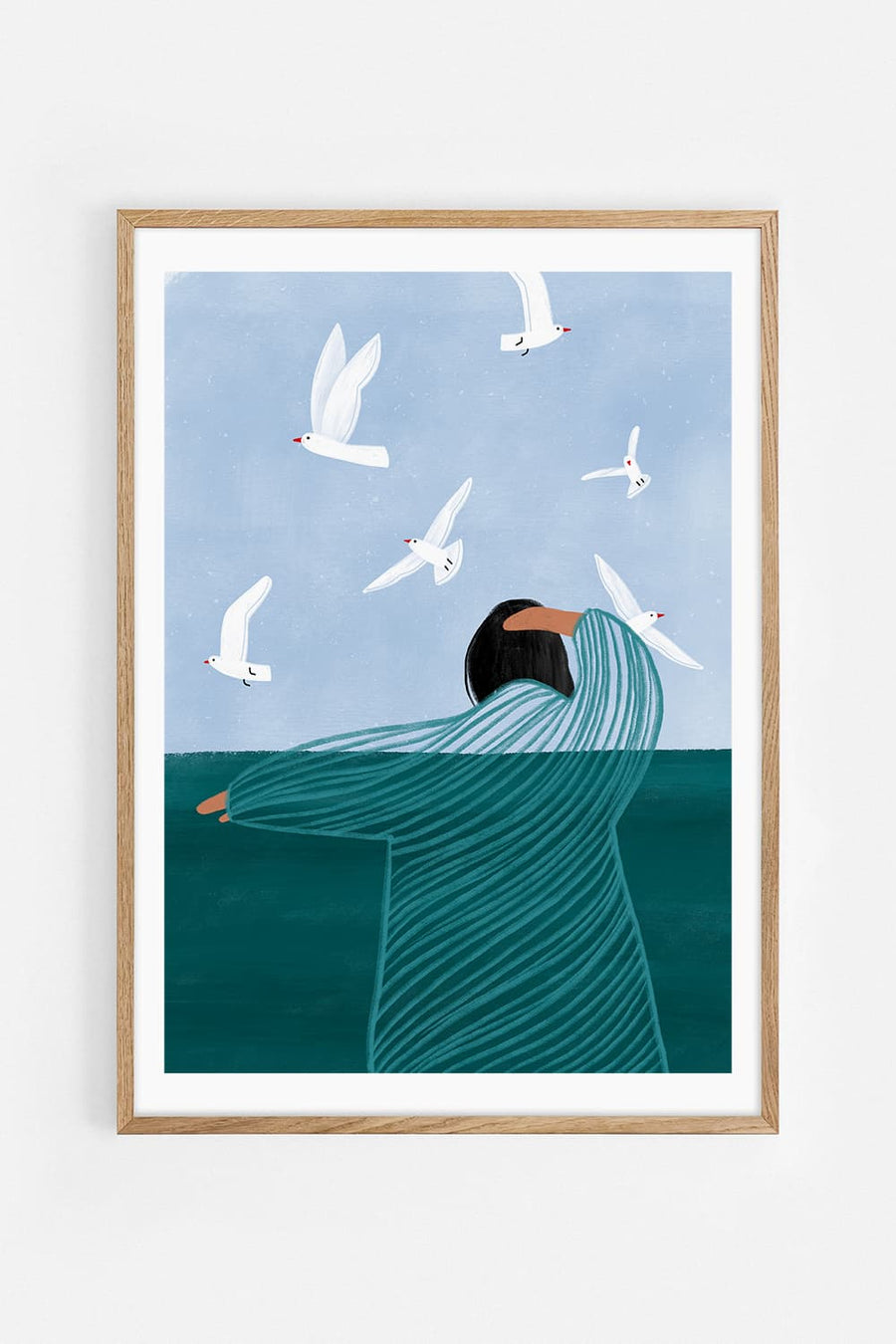 Seaside — Illustration art print by Bea Müller | Buy wall art online | Decollective
