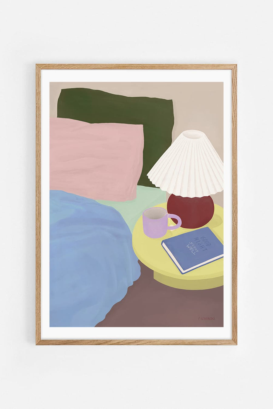 Sleep Well — Illustration art print by Frauke Schyroki | Buy wall art online | Decollective