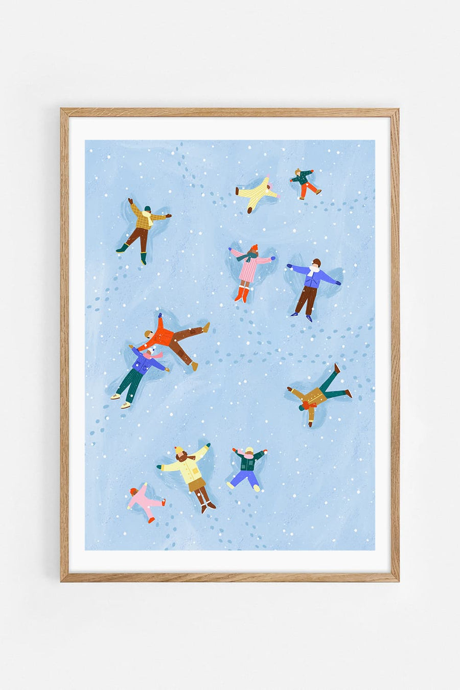 Snow angels — Illustration art print by Bea Müller | Buy wall art online | Decollective