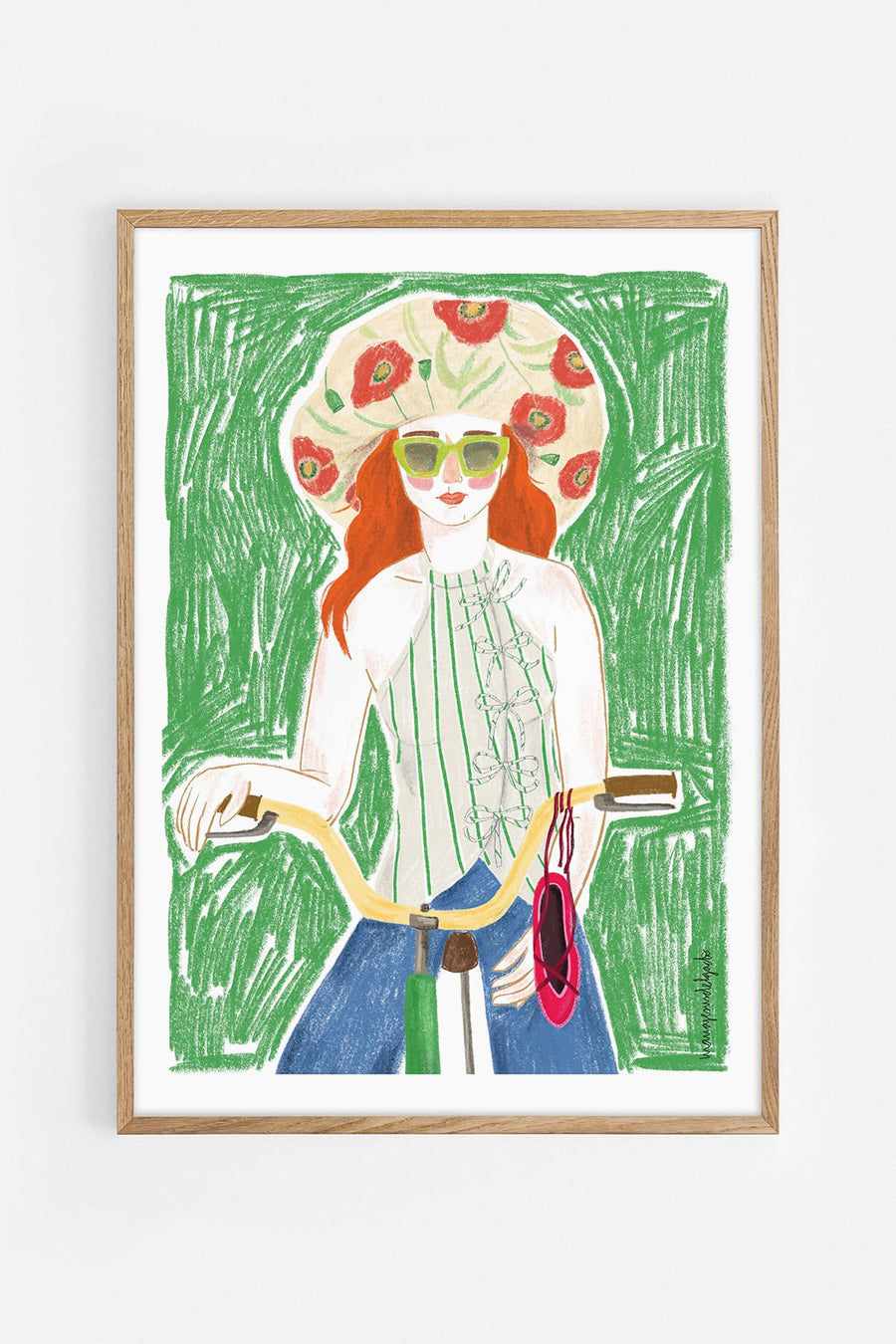 Summer ride — Illustration art print by Maria Jesús Delgado | Buy wall art online | Decollective