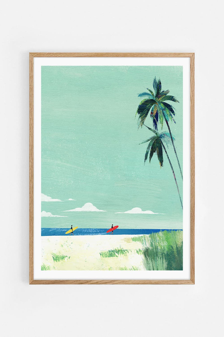 Surf beach — Illustration art print by Henry Rivers | Buy wall art online | Decollective