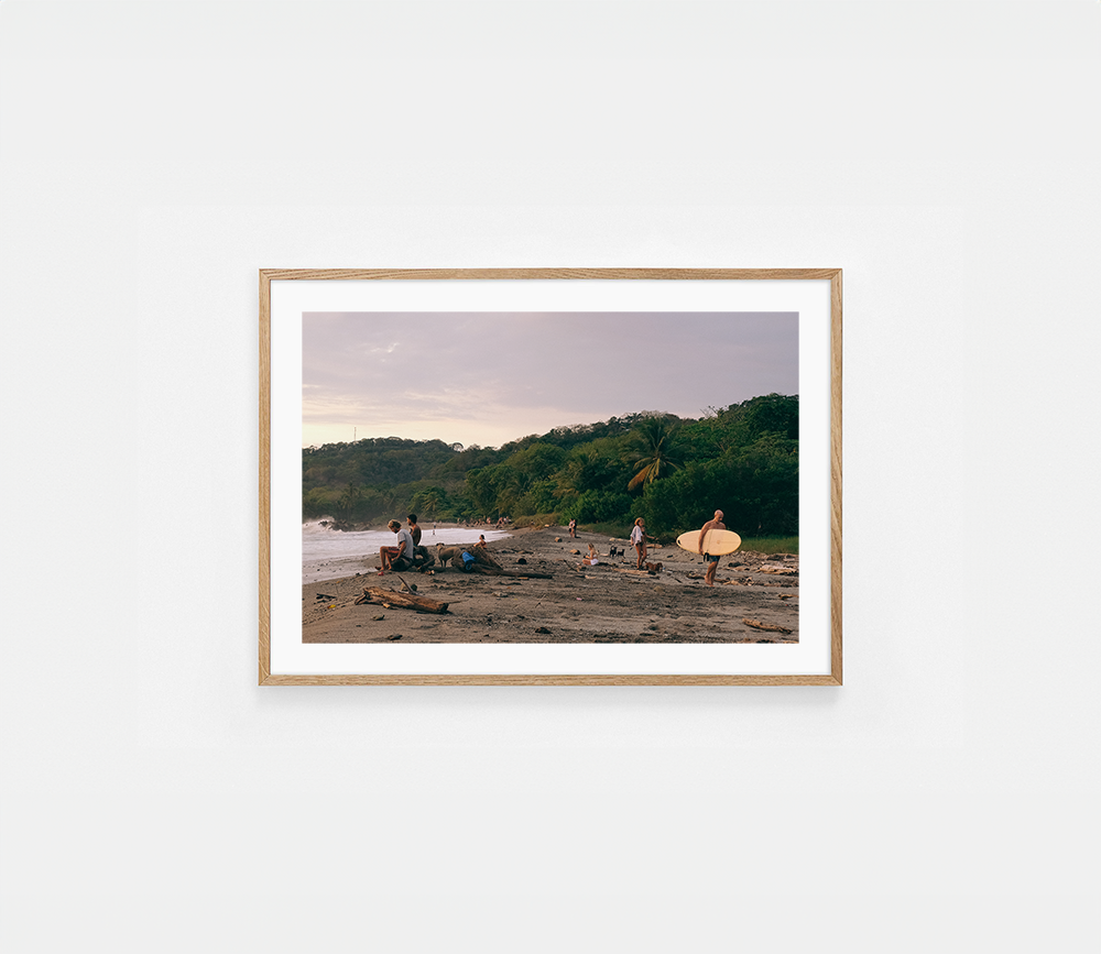 Surf sunset Art Print | Helena Vereycken x decollective