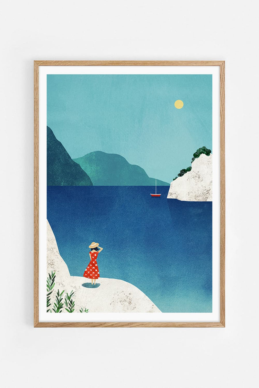 The cliffs — Illustration art print by Henry Rivers | Buy wall art online | Decollective