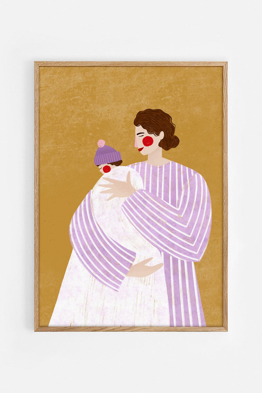 The woman with the little one — Illustration art print by Bea Müller | Buy wall art online | Decollective