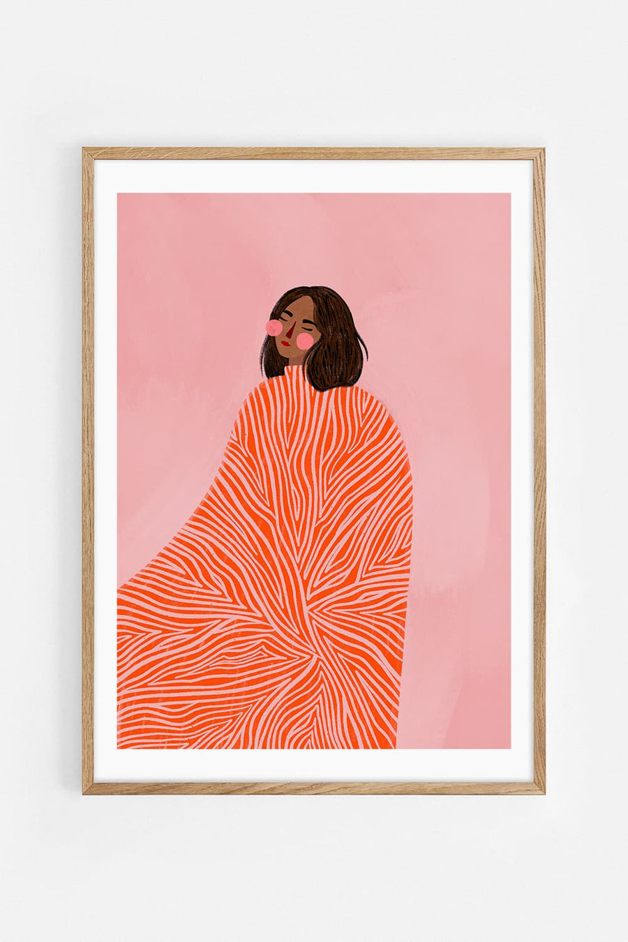 The woman with the swirls — Illustration art print by Bea Müller | Buy wall art online | Decollective