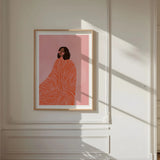 The woman with the swirls