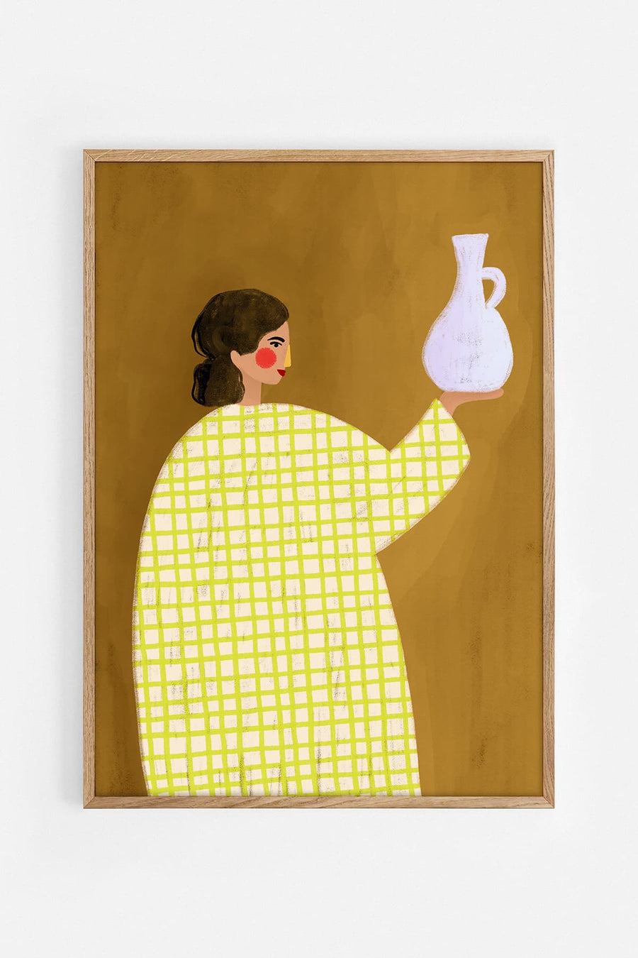 The woman with the vase II — Illustration art print by Bea Müller | Buy wall art online | Decollective