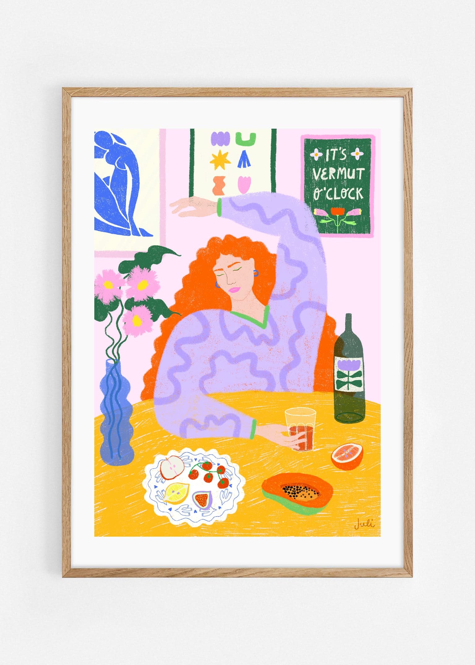 Vermut o'clock Art Print | Julieta Fama x decollective