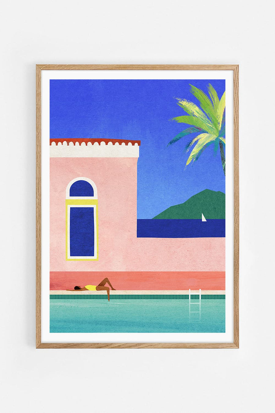 Villa girl — Illustration art print by Henry Rivers | Buy wall art online | Decollective