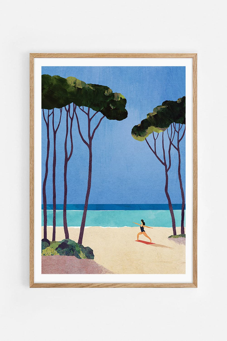 Yoga girl — Illustration art print by Henry Rivers | Buy wall art online | Decollective