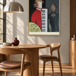 Abstract Composer and Piano by Alexander Trifonov — framed art in interior setting 1