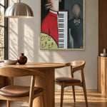 Abstract Composer and Piano by Alexander Trifonov — framed art in interior setting 1