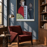 Abstract Composer and Piano by Alexander Trifonov — framed art in interior setting 2