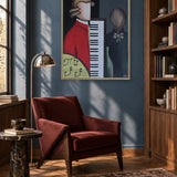 Abstract Composer and Piano by Alexander Trifonov — framed art in interior setting 2