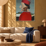 Abstract Red Profile by Alexander Trifonov — framed art in interior setting 1