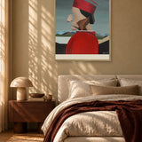 Abstract Red Profile by Alexander Trifonov — framed art in interior setting 2