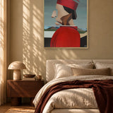 Abstract Red Profile by Alexander Trifonov — framed art in interior setting 2