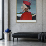 Abstract Red Profile by Alexander Trifonov — framed art in interior setting 4