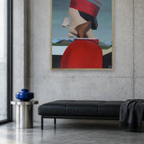 Abstract Red Profile by Alexander Trifonov — framed art in interior setting 4
