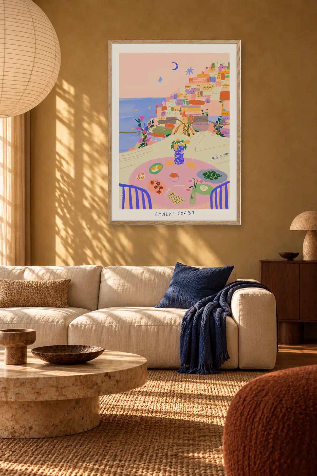Amalfi by Agus Minuto — framed art in interior setting 1
