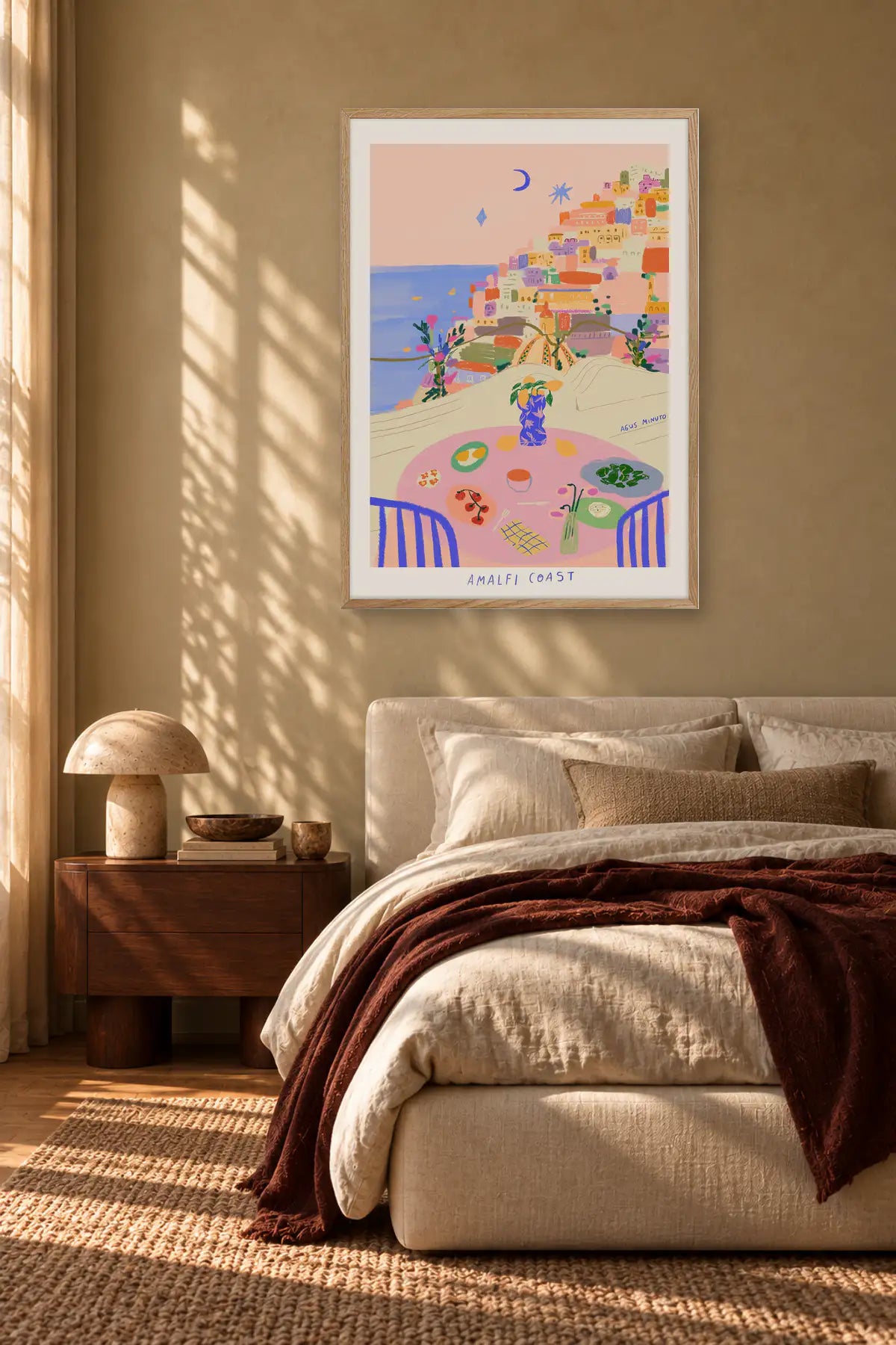 Amalfi by Agus Minuto — framed art in interior setting 2