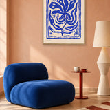 Blue Bloom by Eden Kalif — framed art in interior setting 2