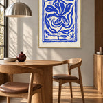 Blue Bloom by Eden Kalif — framed art in interior setting 3