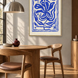Blue Bloom by Eden Kalif — framed art in interior setting 3