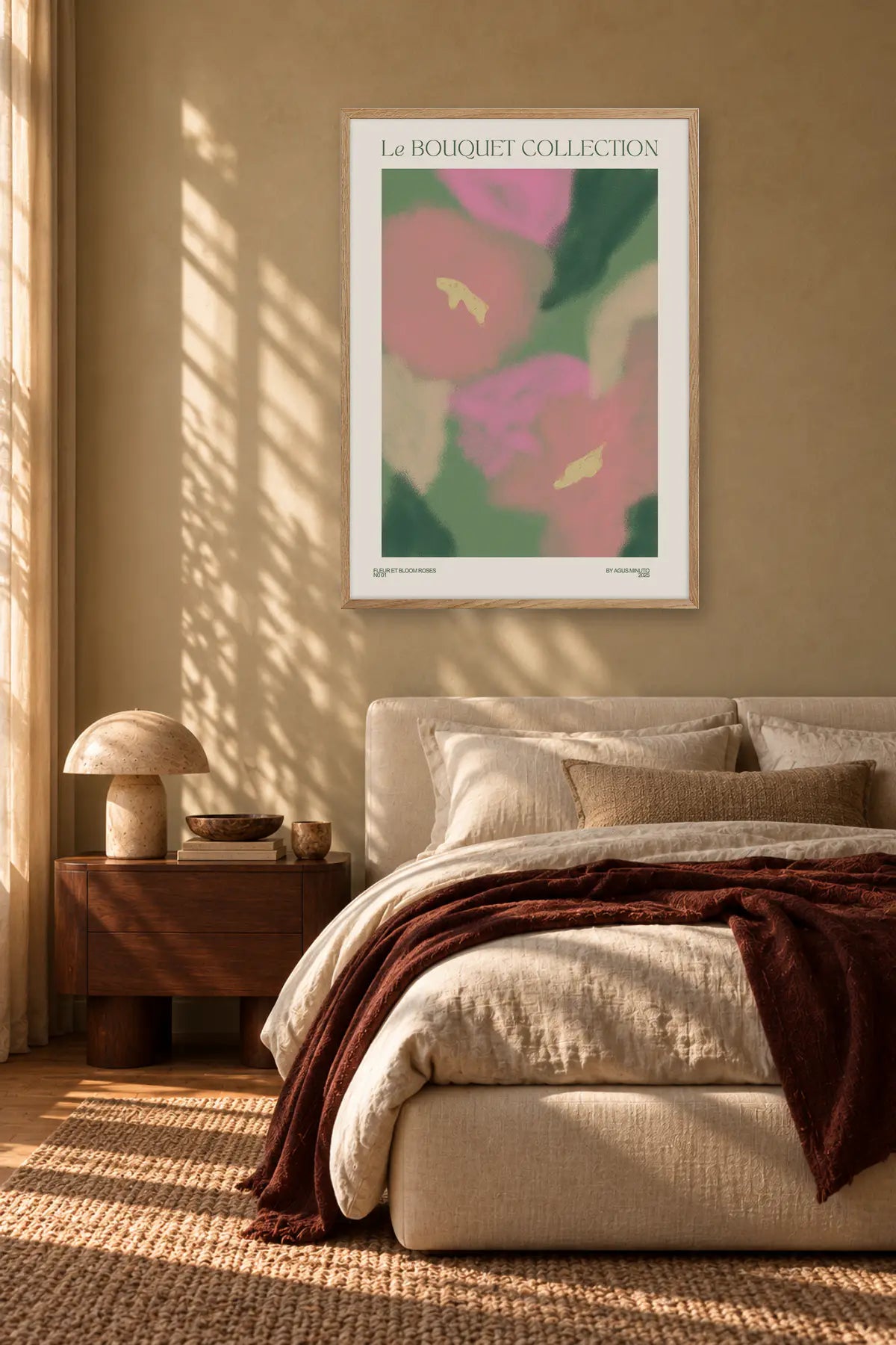 Bouquet I by Agus Minuto — framed art in interior setting 1