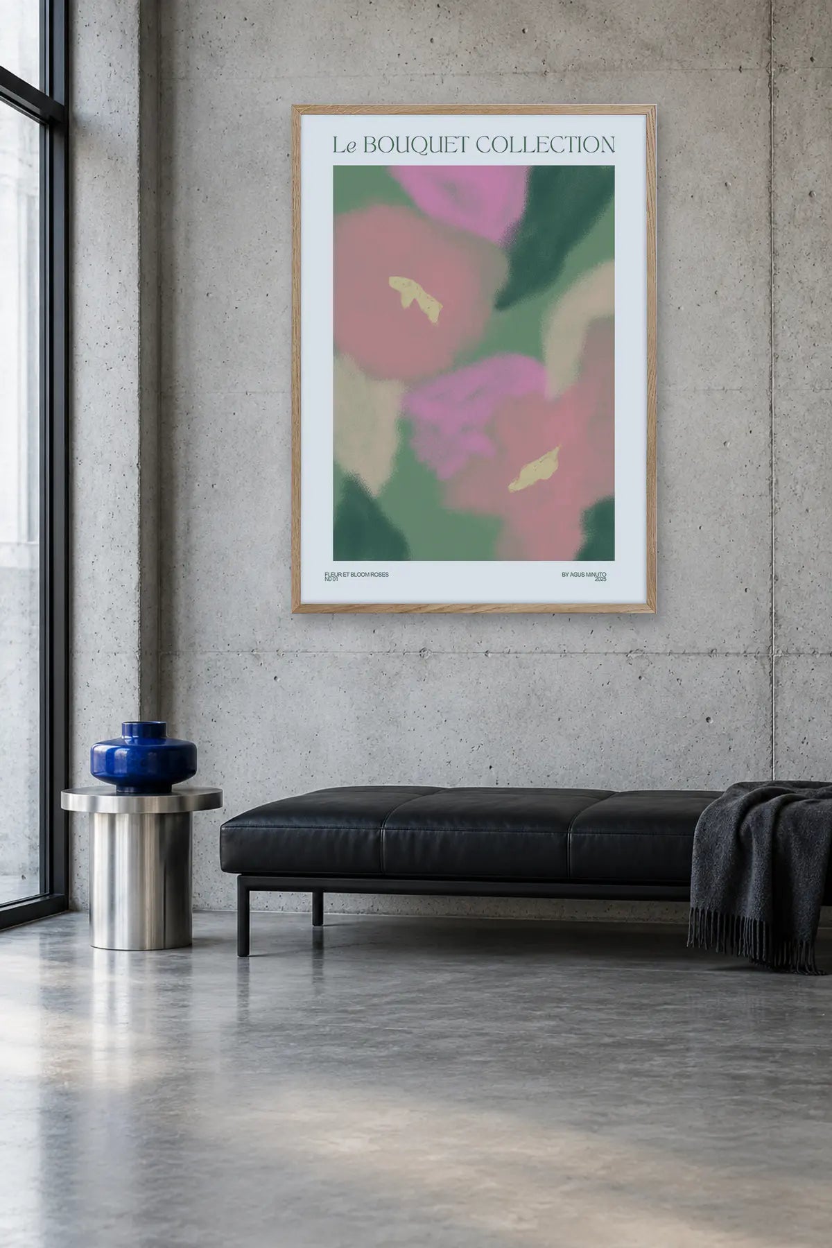 Bouquet I by Agus Minuto — framed art in interior setting 3