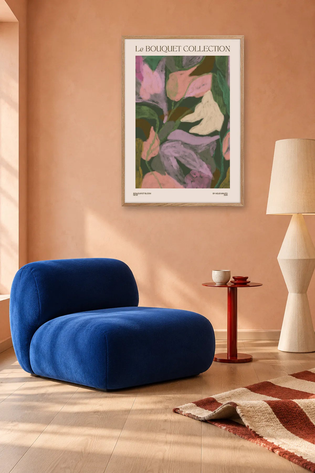 Bouquet II by Agus Minuto — framed art in interior setting 3