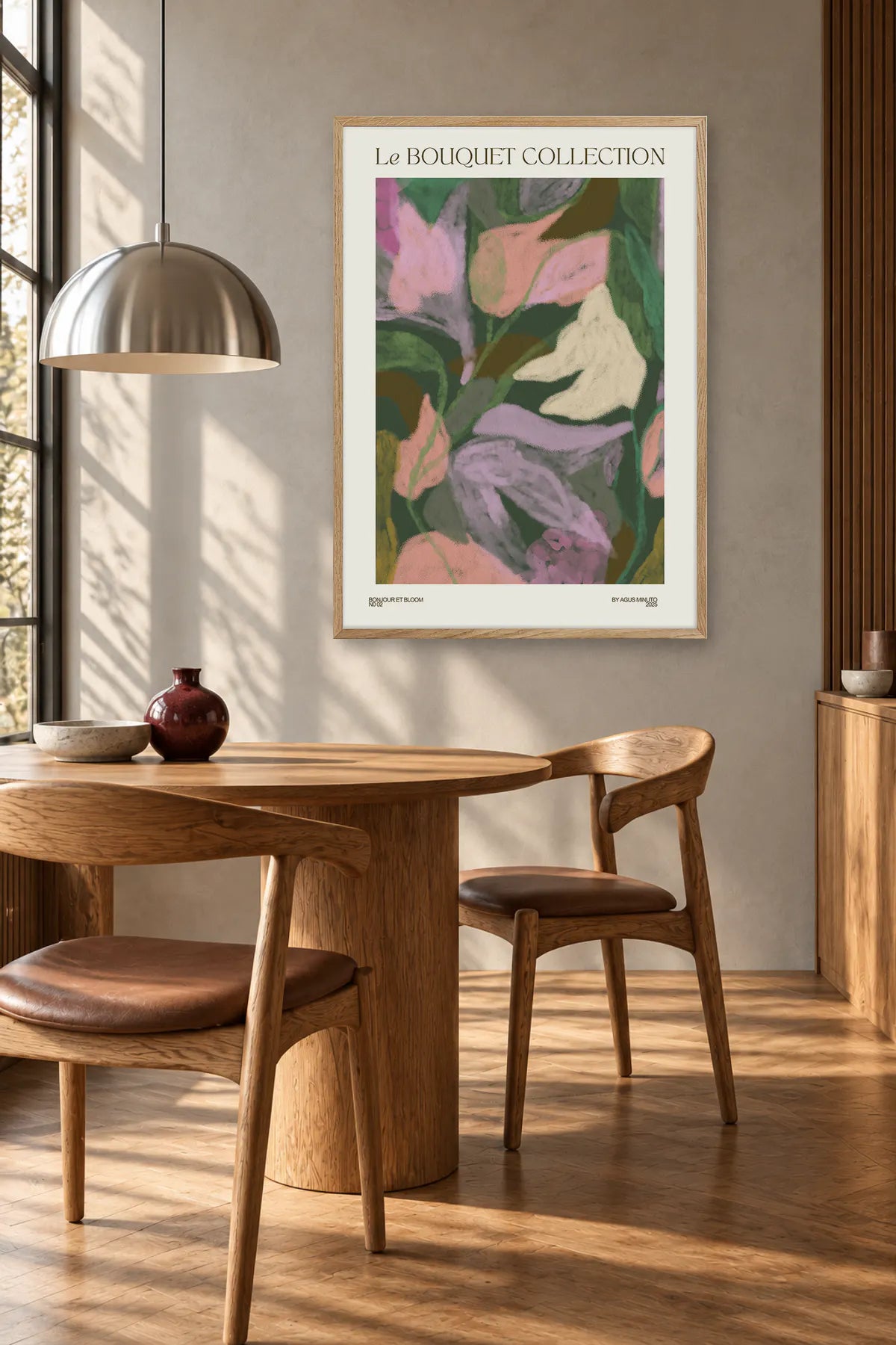 Bouquet II by Agus Minuto — framed art in interior setting 4