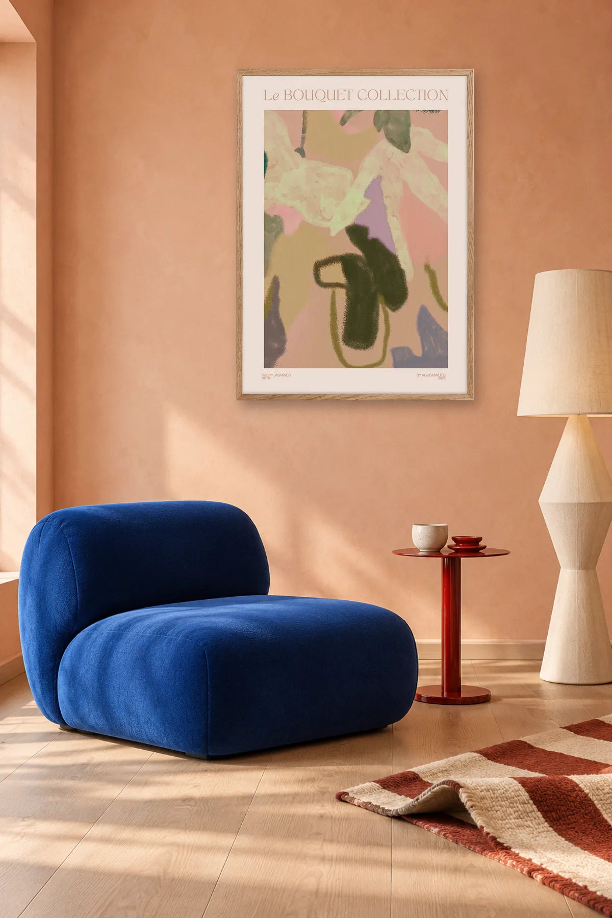 Bouquet IV by Agus Minuto — framed art in interior setting 2
